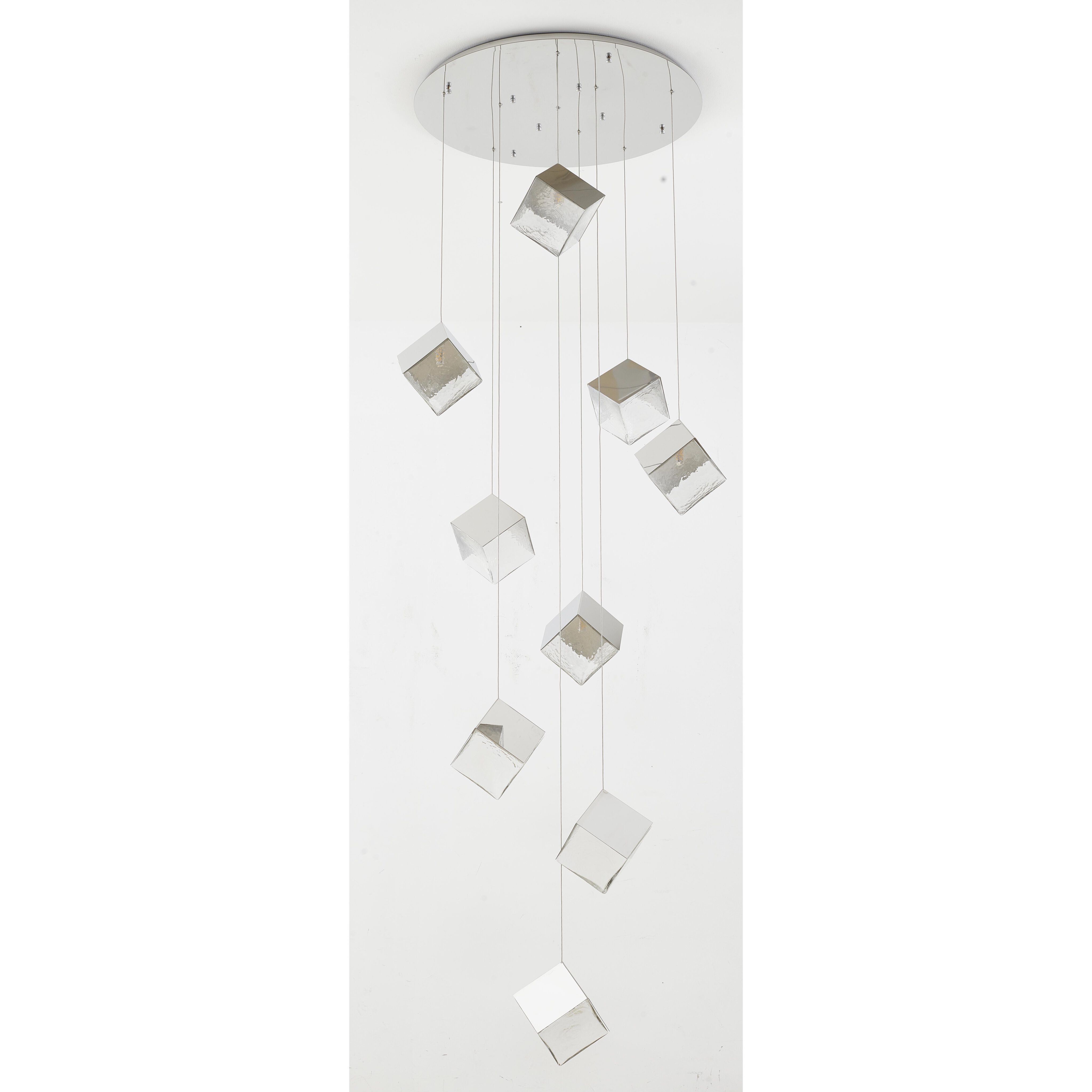 Canada 9 Light 27.5 inch Chrome Chandelier Ceiling Light