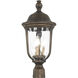 Havenwood 3 Light 21 inch Tavira Bronze And Alder Silver Outdoor Post Mount, Great Outdoors 