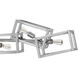 Ensemble LED 62 inch Polished Nickel Chandelier Ceiling Light, Linear & Oval