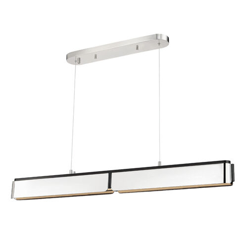 Tribeca LED 48.5 inch Burnished Nickel and Black Island Light Ceiling Light