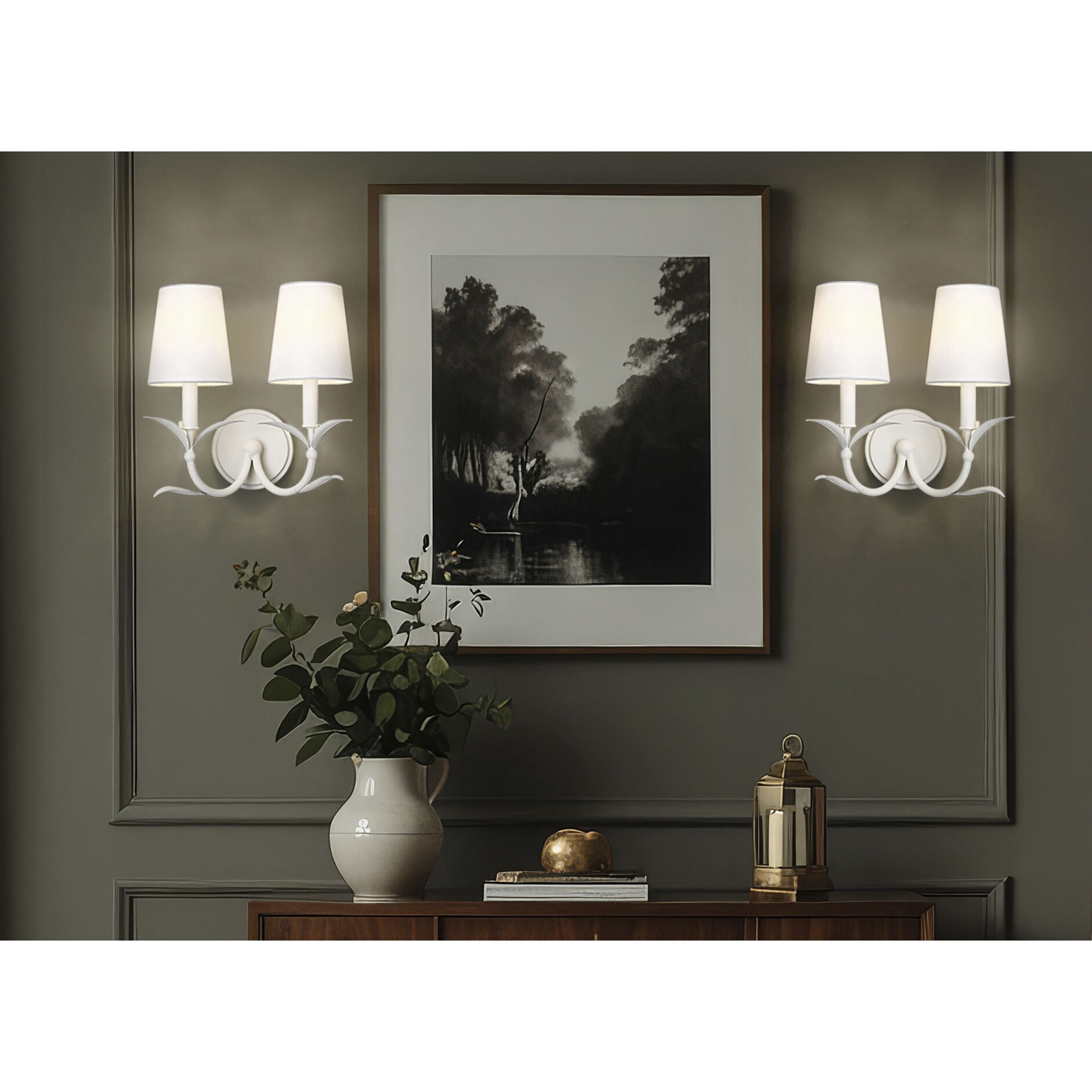 Aslin Wall Sconce Wall Light in Textured White
