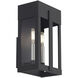 Berksford 2 Light 12 inch Black with Brushed Nickel Candles Outdoor Wall Lantern
