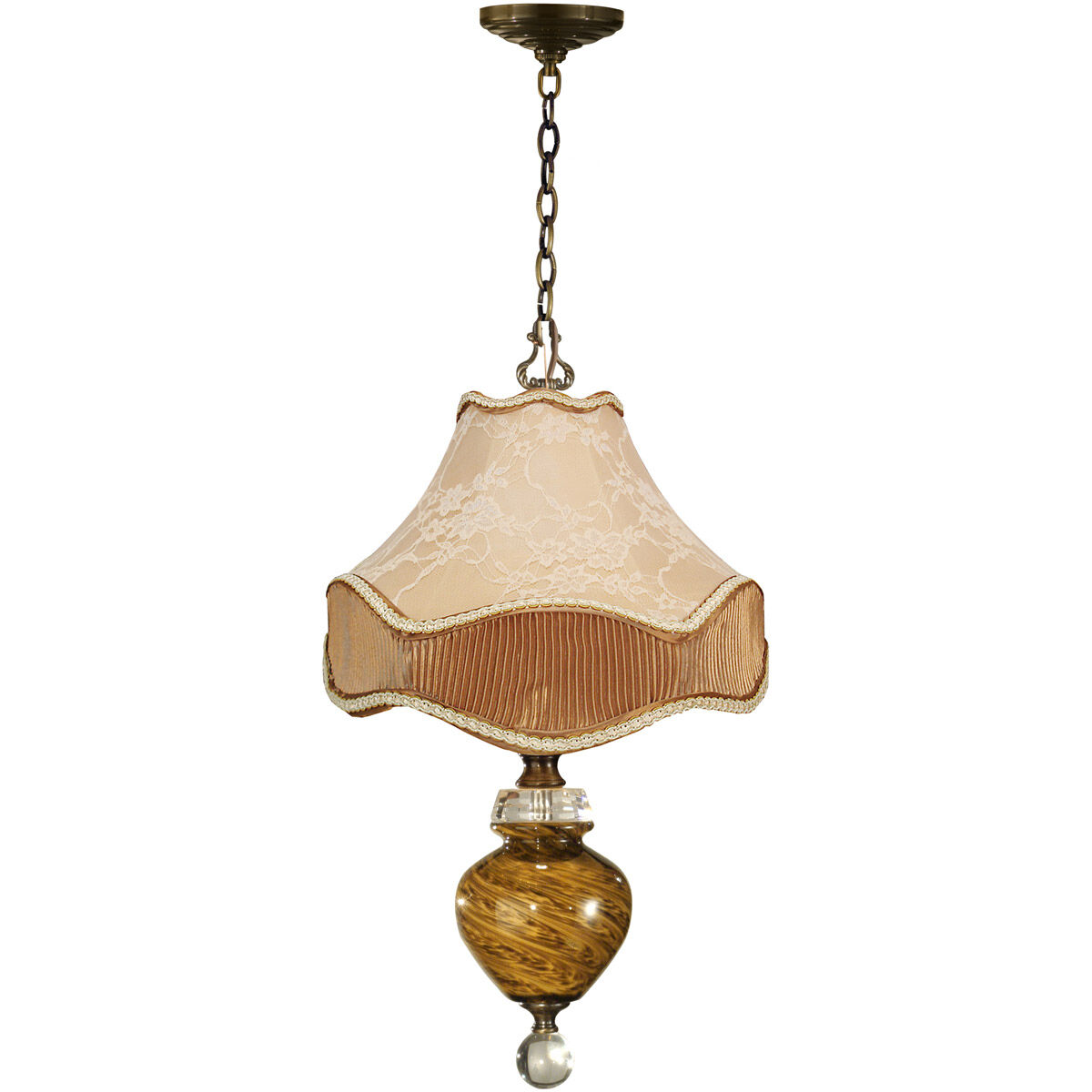 Springdale 1 Light 11 inch Antique Brass Mini Pendant Ceiling Light