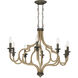 Corda 25.25 inch Oil Rubbed Bronze Chandelier Ceiling Light