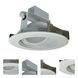 Cobalt Matte Powder White Recessed Reflector