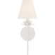 Vintage 1 Light 6 inch White Wall Sconce Wall Light