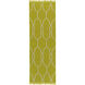 Lagoon 66 X 42 inch Lime, White Rug