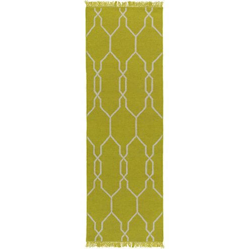 Lagoon 66 X 42 inch Lime, White Rug