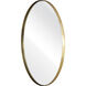 Beni 24 X 24 inch Brass Wall Mirror, Small