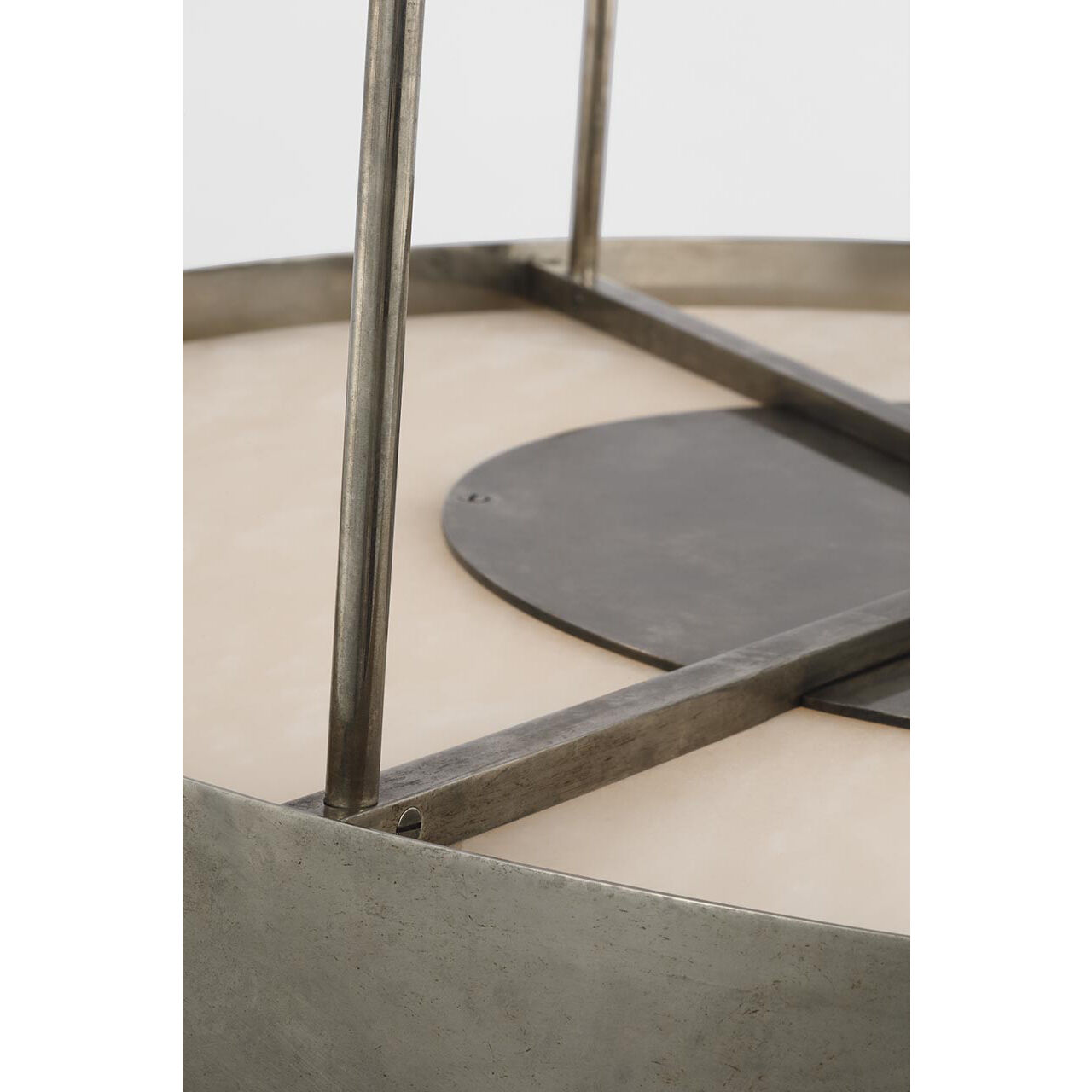 Anne-Marie Barton Armise LED 27.5 inch Mottled Pewter Drum Chandelier Ceiling Light