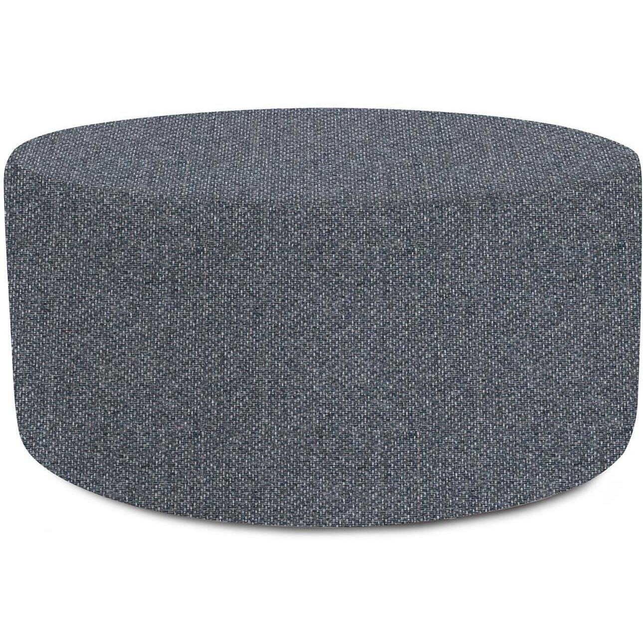 Panama Universal 18 inch Indigo 36 Round Ottoman