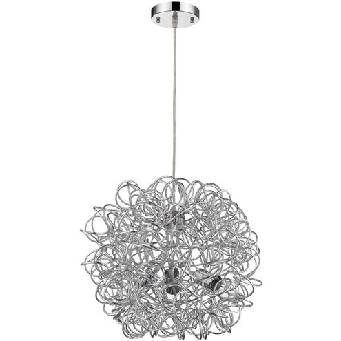 Mingle 3 Light 18 inch Polished Chrome Pendant Ceiling Light