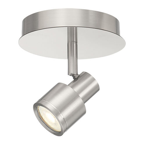 Lincoln LED 6 inch Brushed Steel Flush Mount Ceiling Light