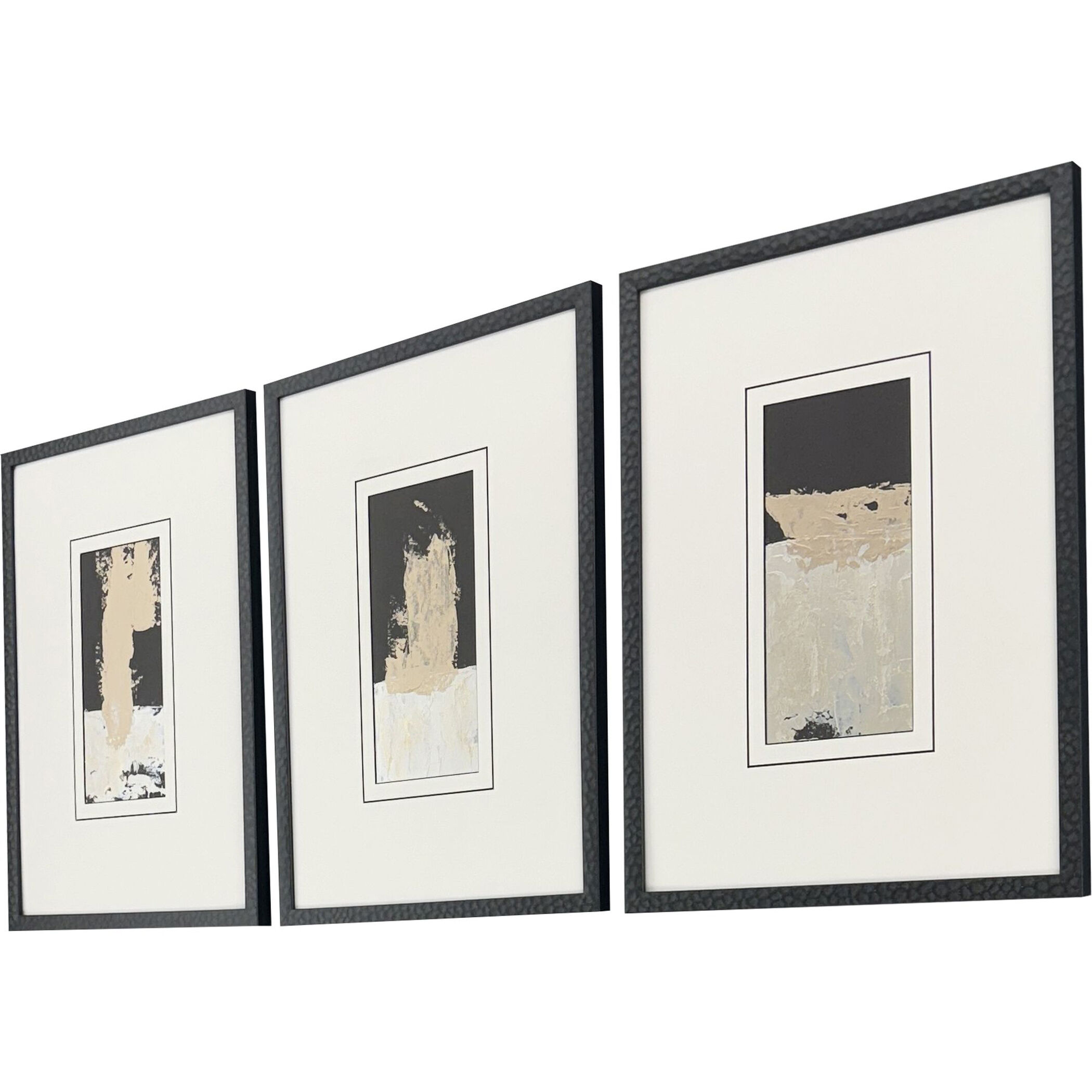 Reverie Black and Beige and Metallic Framed Art, The Studio