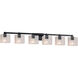 Fusion 49 inch Matte Black Bath Bar Wall Light