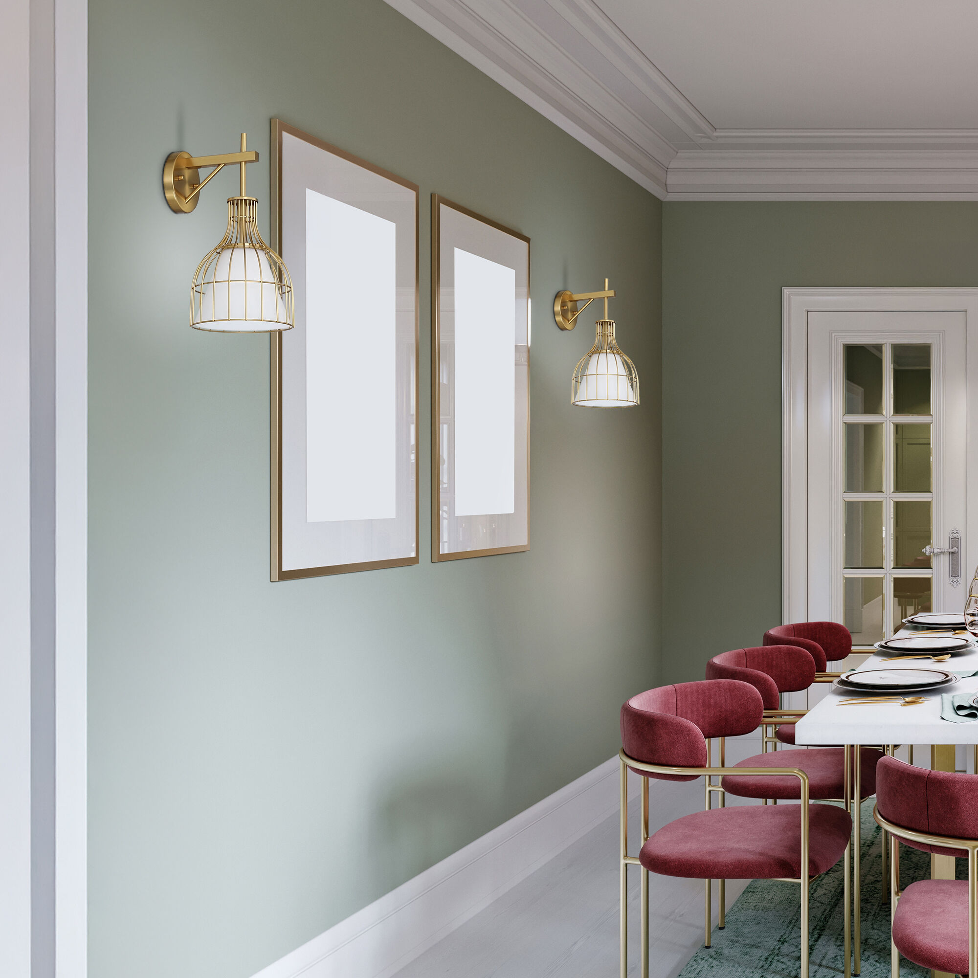 Evensong Wall Sconce Wall Light in Brushed Gold