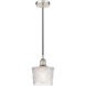 Edison Niagra LED 6.5 inch Polished Nickel Mini Pendant Ceiling Light