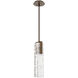 Glacier LED 3.5 inch Flat Bronze Pendant Ceiling Light in 2700K LED