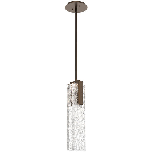 Glacier LED 3.5 inch Flat Bronze Pendant Ceiling Light in 2700K LED