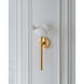 Dawson 1 Light 7.25 inch Gold Leaf and White Plaster Wall Sconce Wall Light