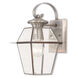 Westover 1 Light 13 inch Brushed Nickel Outdoor Wall Lantern