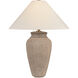 Vessel 28.5 inch 15.00 watt Patina Brass/Ceramic Textural Umber Table Lamp Portable Light