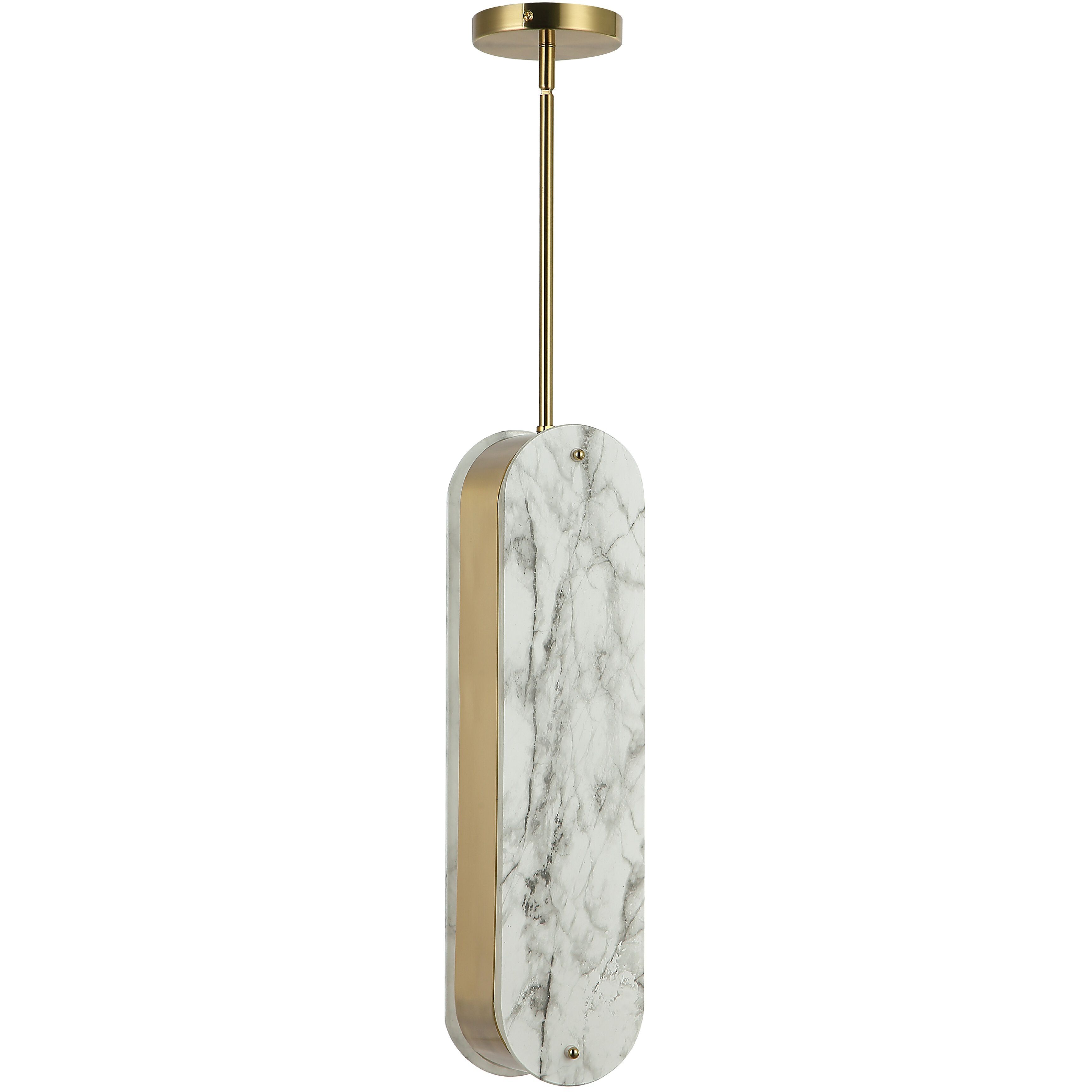 Pascal LED 5 inch Aged Brass Pendant Ceiling Light