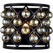Madison 1 Light 11.5 inch Matte Black Wall Sconce Wall Light in Golden Teak, Urban Classic