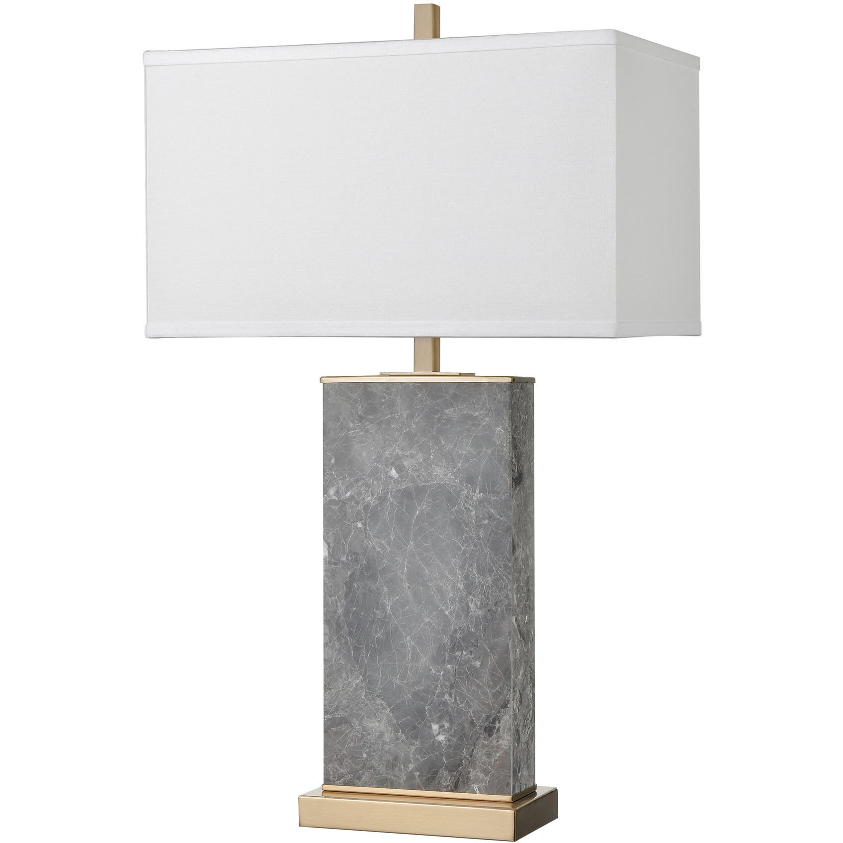 Archean 30 inch 150 watt Gray Marble Table Lamp Portable Light