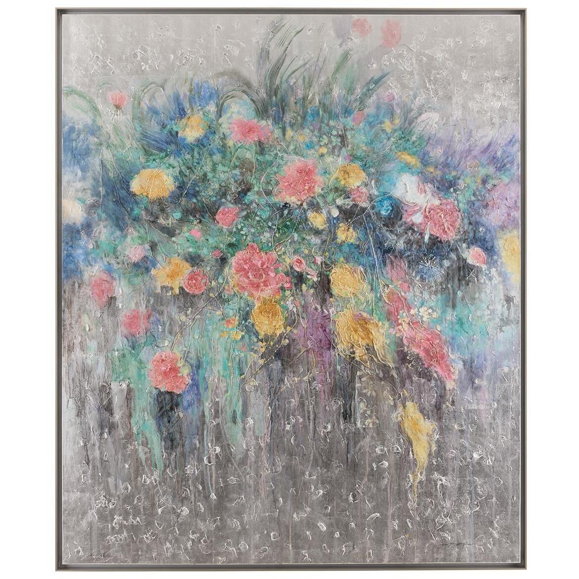 Enchanted Bouquet 73 X 61 inch Oils and Original Art