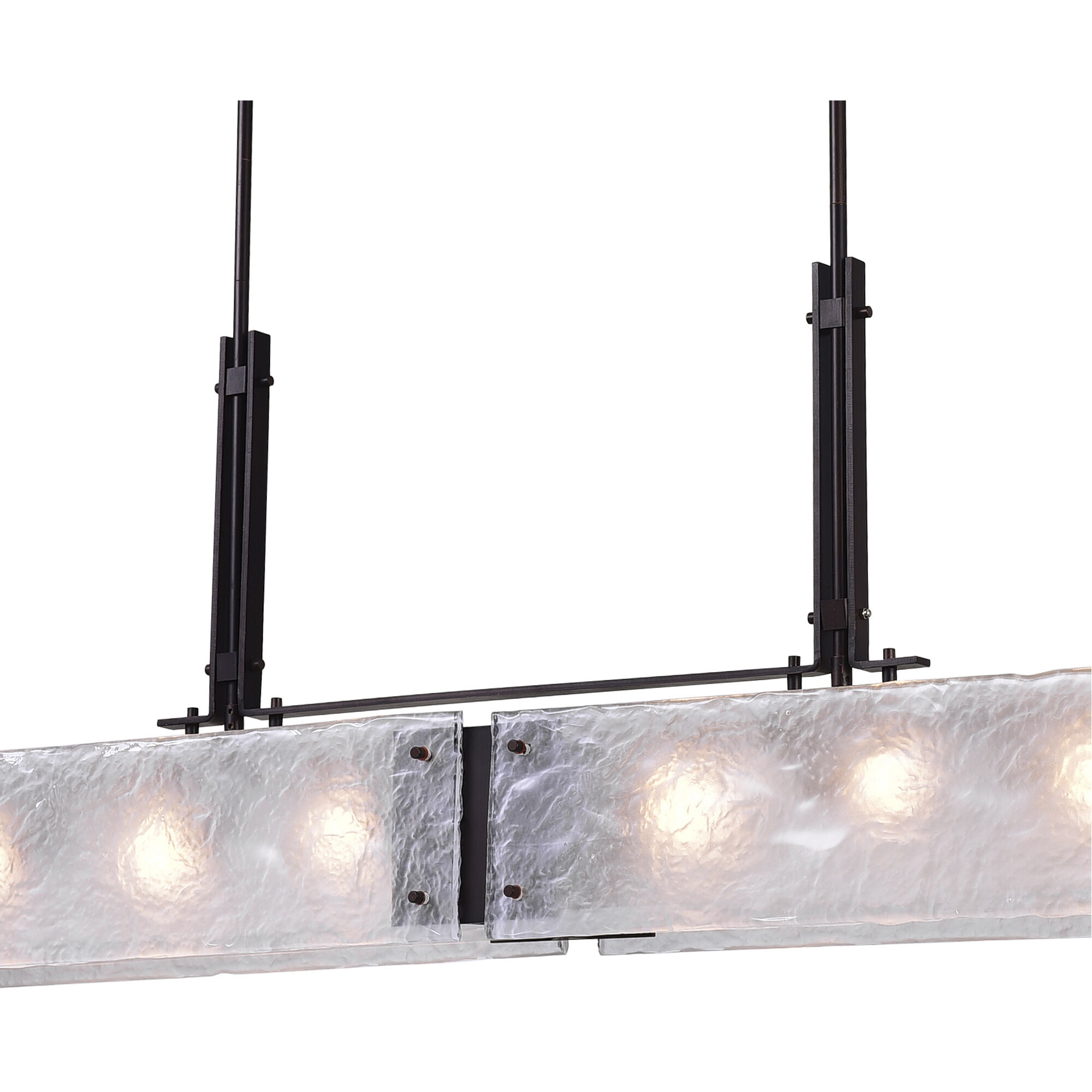 Assunta 6 Light 45 inch Black Island/Pool Table Light Ceiling Light