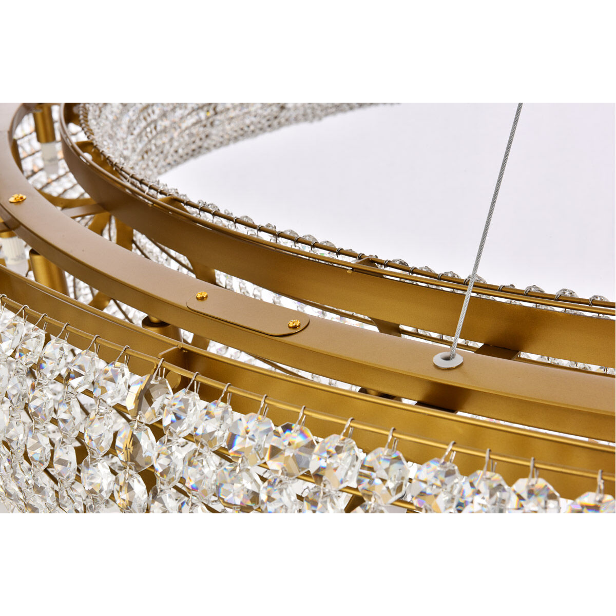 Paris 30 Light 71 inch Gold Chandelier Ceiling Light