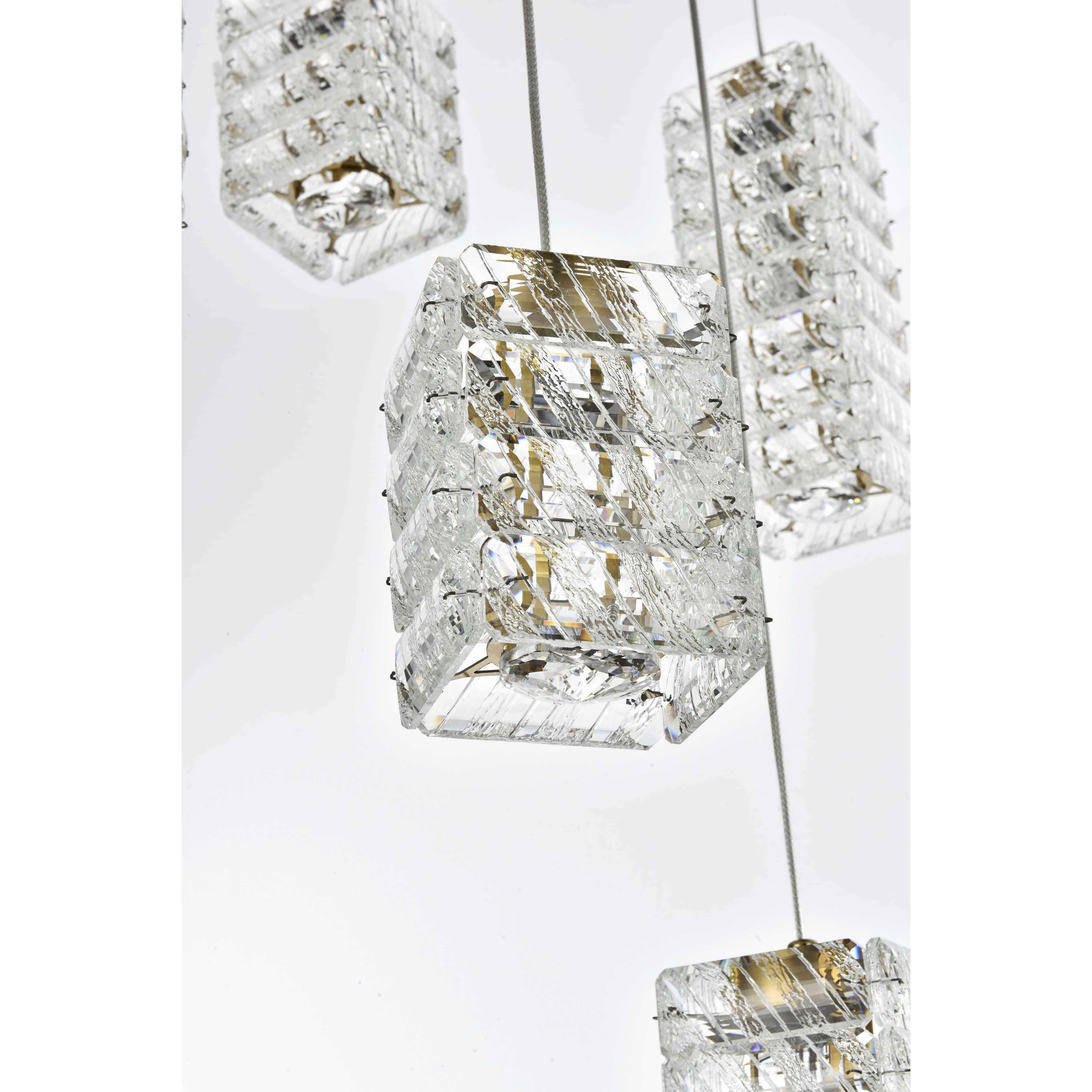 Aston 12 Light 28 inch Satin Gold Pendant Ceiling Light