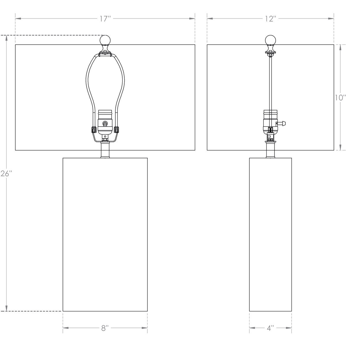 Logan 26 inch 150.00 watt Grey Table Lamp Portable Light