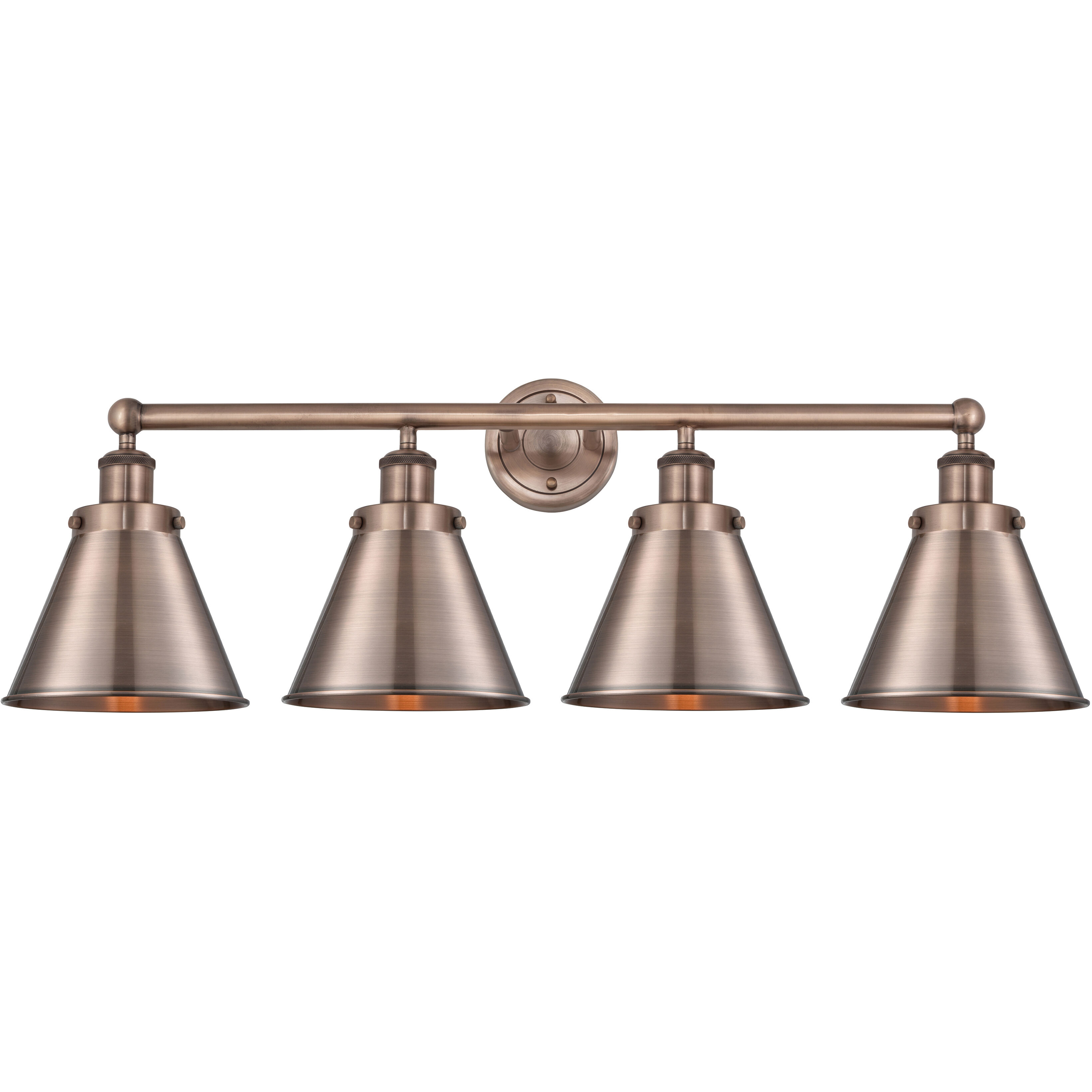 Appalachian 4 Light 35 inch Antique Copper Bath Vanity Light Wall Light