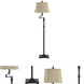 Madison 61 inch 150 watt Oil Rubbed Bronze Swing Arm Floor Lamp Portable Light