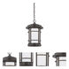 Barrister LED 9 inch Burnished Bronze Outdoor Hanging Lantern