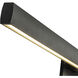 Vera LED 37.88 inch Black Bath Vanity Light Wall Light