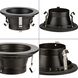 4in Recessed Trim PAR20 Antique Bronze Step Baffle Trim