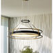 Levitation LED 25 inch Soft Brass And Sand Coal Pendant Ceiling Light