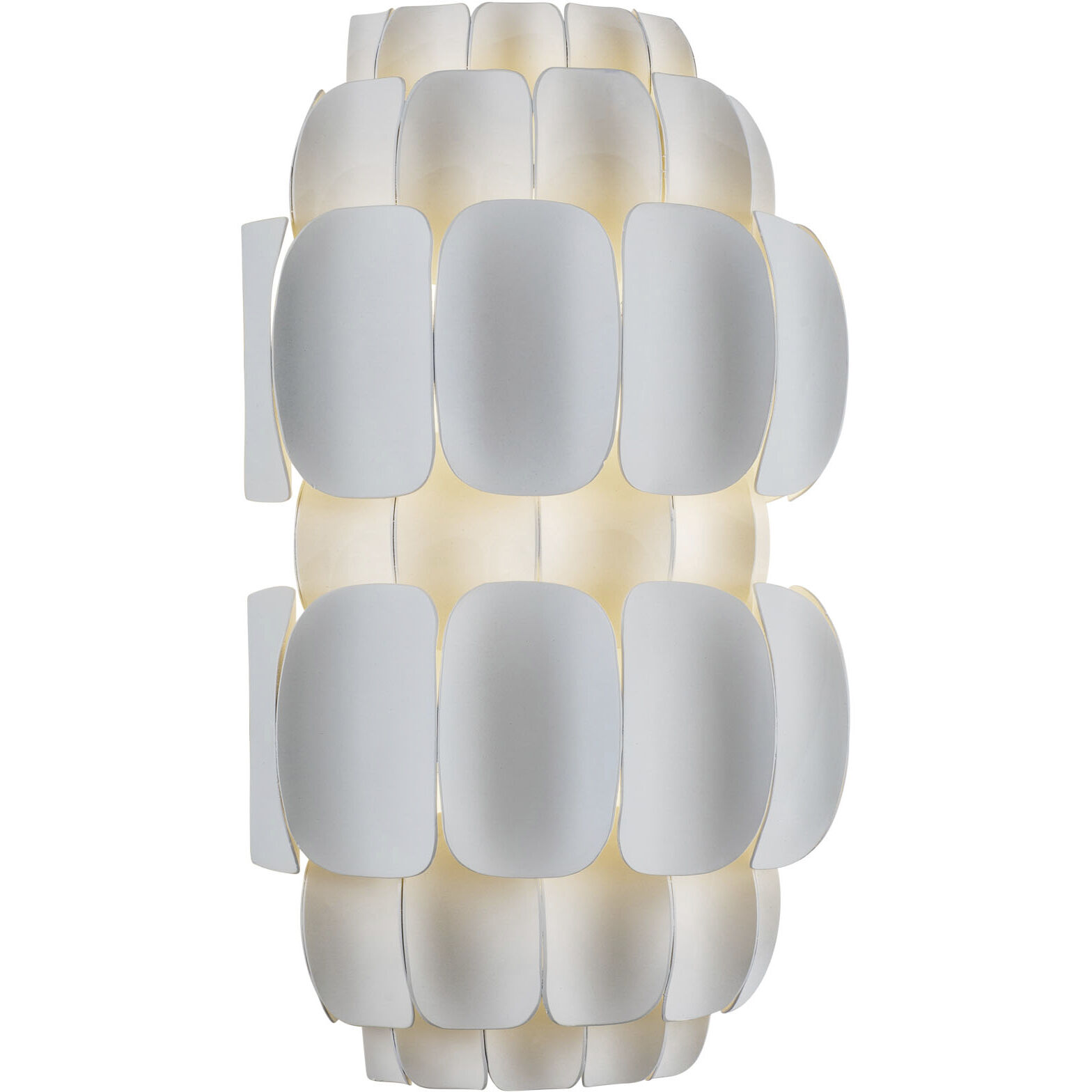 Swoon Sconce Wall Light in Matte White, Smithsonian Collaboration