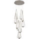 Beyond Devotion LED 17 inch Satin Nickel Multi-Light Pendant Ceiling Light