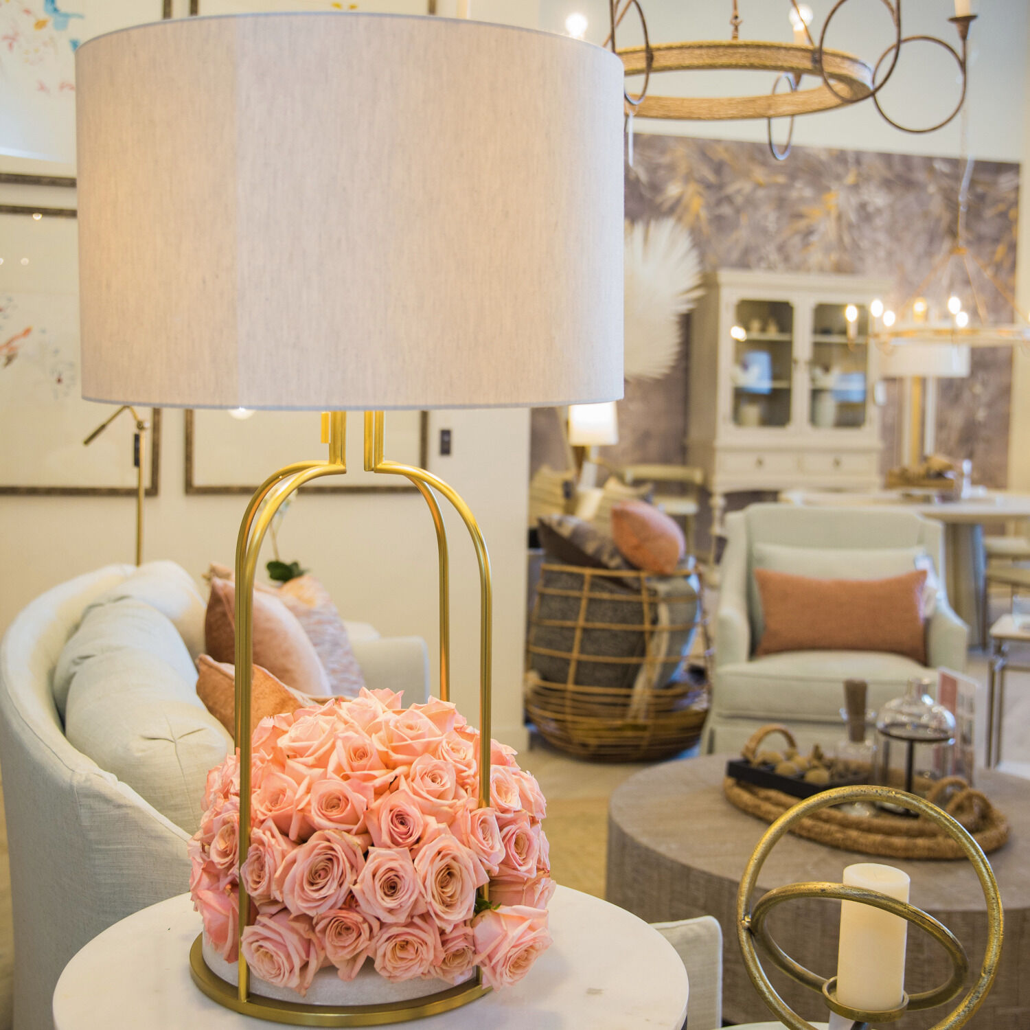 Joan 39.5 inch Gold Table Lamp Portable Light