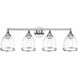 Ashridge 4 Light 35.75 inch Polished Chrome Vanity Wall Sconce Wall Light