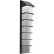 Mantle LED 24 inch Textured Black Outdoor Sconce