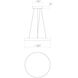Pi LED 24 inch Bright Satin Aluminum Pendant Ceiling Light