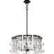 Painesdale 6 Light 27.75 inch Sand Coal And Polished Nickel Pendant Ceiling Light