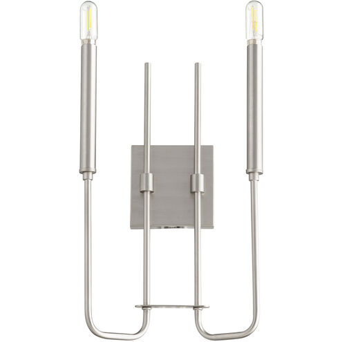 Hope 2 Light 9.25 inch Satin Nickel Wall Mount Wall Light