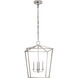 Chapman & Myers Darlana 4 Light 17 inch Polished Nickel Lantern Pendant Ceiling Light, Medium