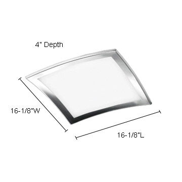 Sui 4 Light 16.13 inch Chrome Flush Mount Ceiling Light